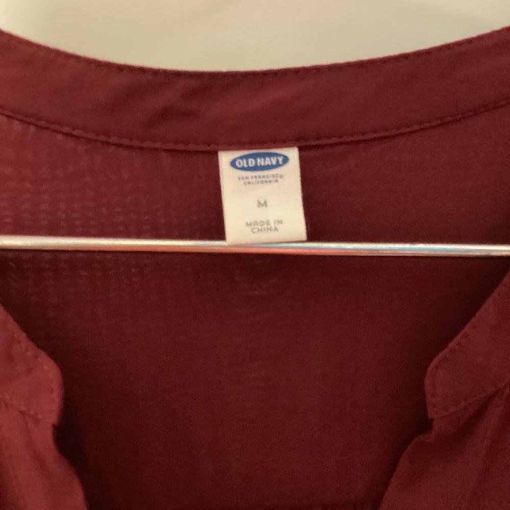 Silky marroon blouse - Picture 3 of 3